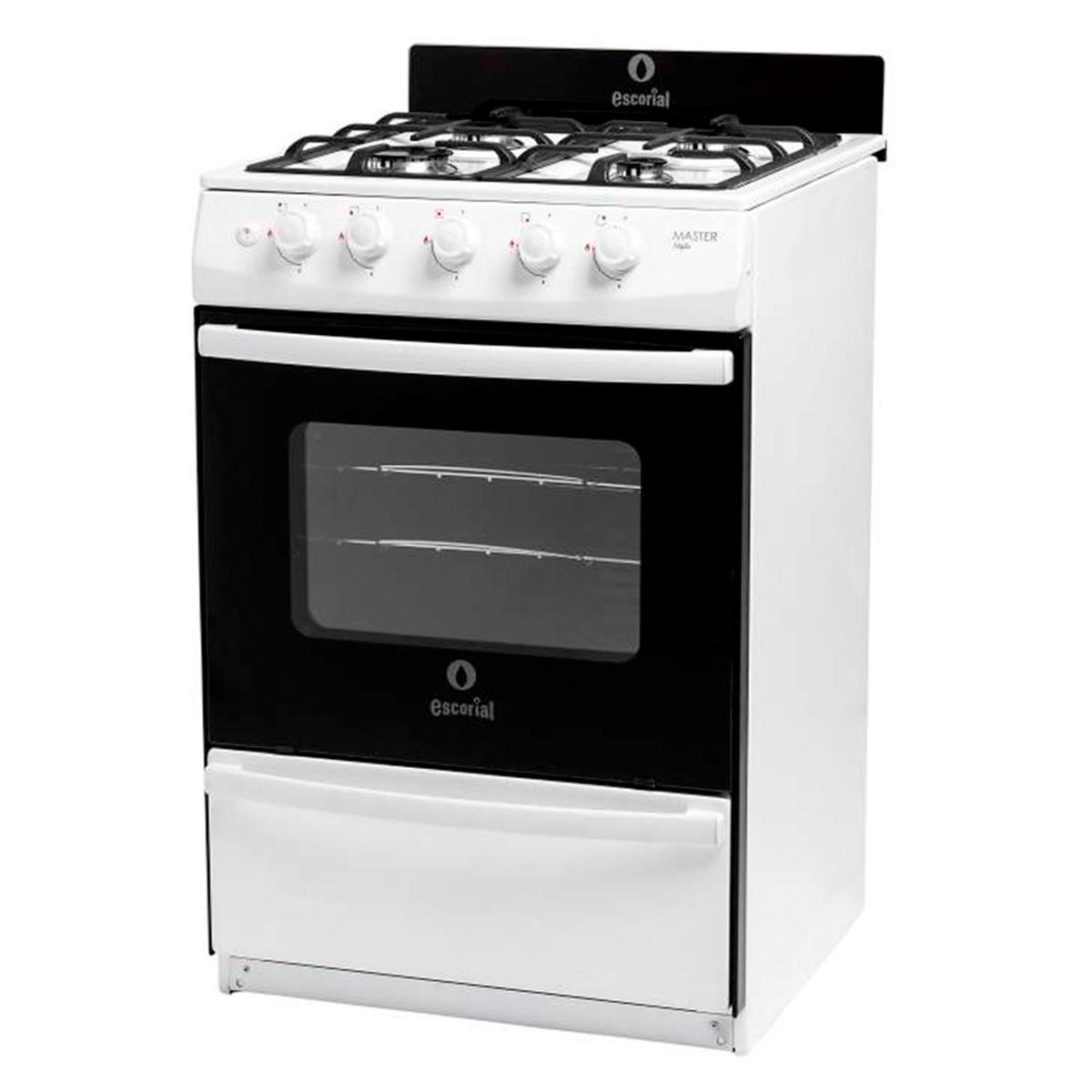 Cocina Multigas 56Cm Escorial Master Style Blanca